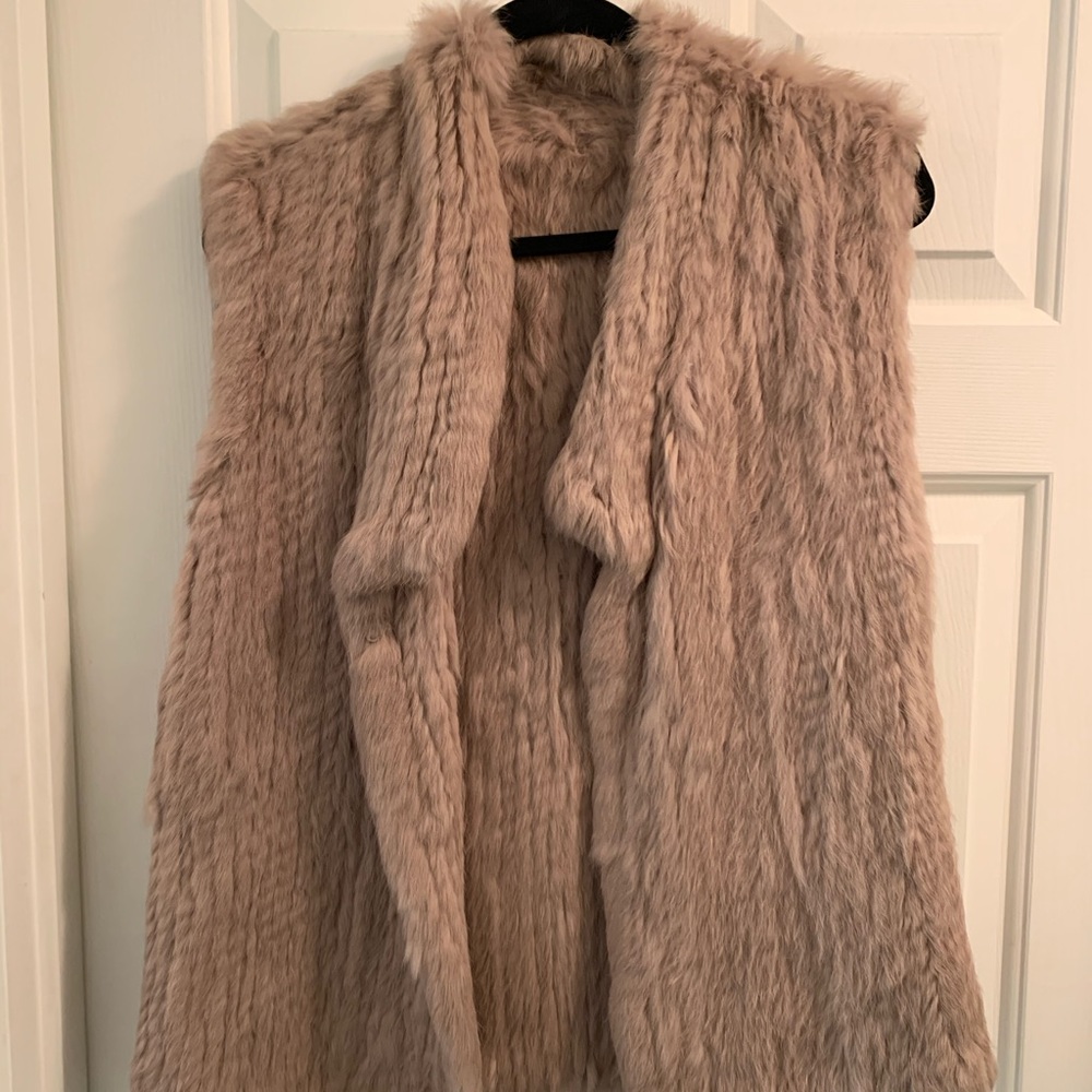 Real fur vest
